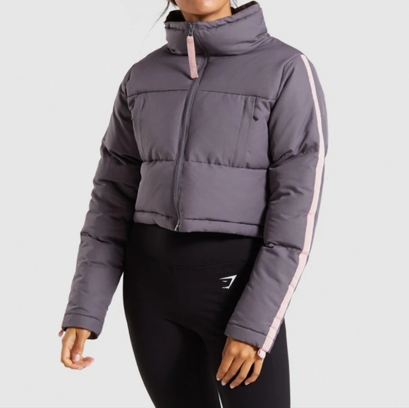 Gymshark Cropped Puffer Jacket 